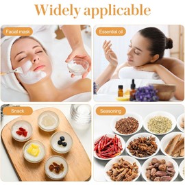 Recipientes de Transparentes Durabilidad 10 para Aceites Esenciales y Mascarillas Ideales para Salones de Belleza y Masajes en Casa