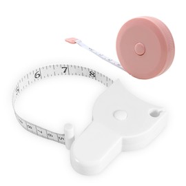 2 Pack Cinta Mtrica Suave 150cm,Cintas mtricas Corporales,Doble Escala Cinta Mtrica Suave,Cinta Mtrica Telescpica Automtica,Body Tape Measure,para... 