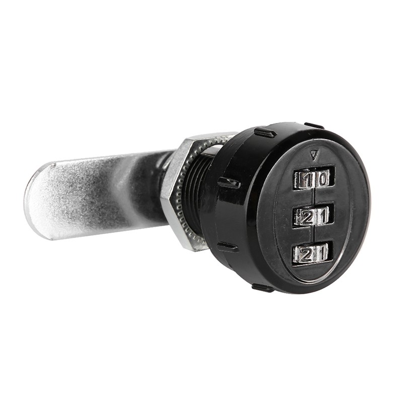 2pcs 3-Digit Zinc Alloy Mechanical Password Lock for Cabinet Wardrobe