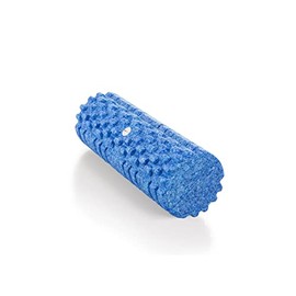 AFH Webshop Fascia roller with practical transport bag, foam roller for self-massage, sports massage roller, high-density PP foam roller, B-line deluxe (blue)