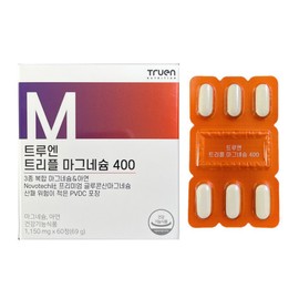 TrueN 트루엔 트리플 마그네슘 400 마그네슘 아연 2개월분 60정 2개 / 써클 TrueN Triple Magnesium 400 Magnesium Zinc 2-Month Supply 60 Tablets 2 Packs / Circle