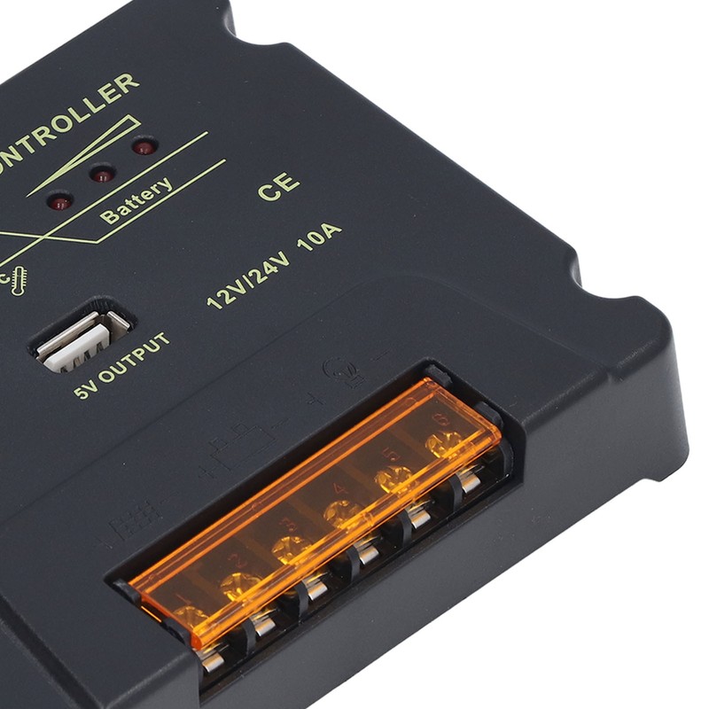 Solar Charge Controller 12V 24V Automatic Adaptation 10A MPPT Solar