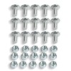 Unifizz 28PCS Stainless Steel Chrome-Capped Bumper Bolts and Nuts Kit