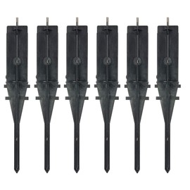 VIP Crowd Control Plastic Safety Queue Stanchion Barrier Set (Spike ONLY (6 PKG))