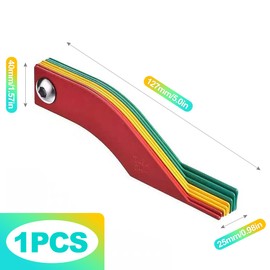 KornaDoz 1 Pcs Professional Brake Pad Measuring Tool Set, Color Coded SAE & Metric Gauges for Accurate Thickness Measurement, Essential Auto Mechanic Tool for Cars & Trucks