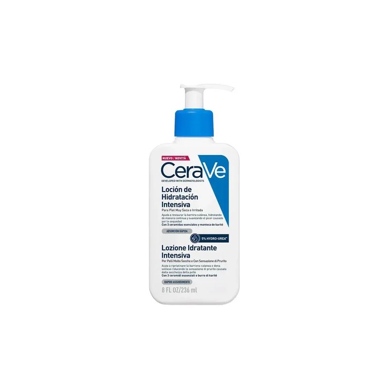 Cerave Loción Hidratante Intensiva Rostro Cuerpo Piel Muy Seca Irritada