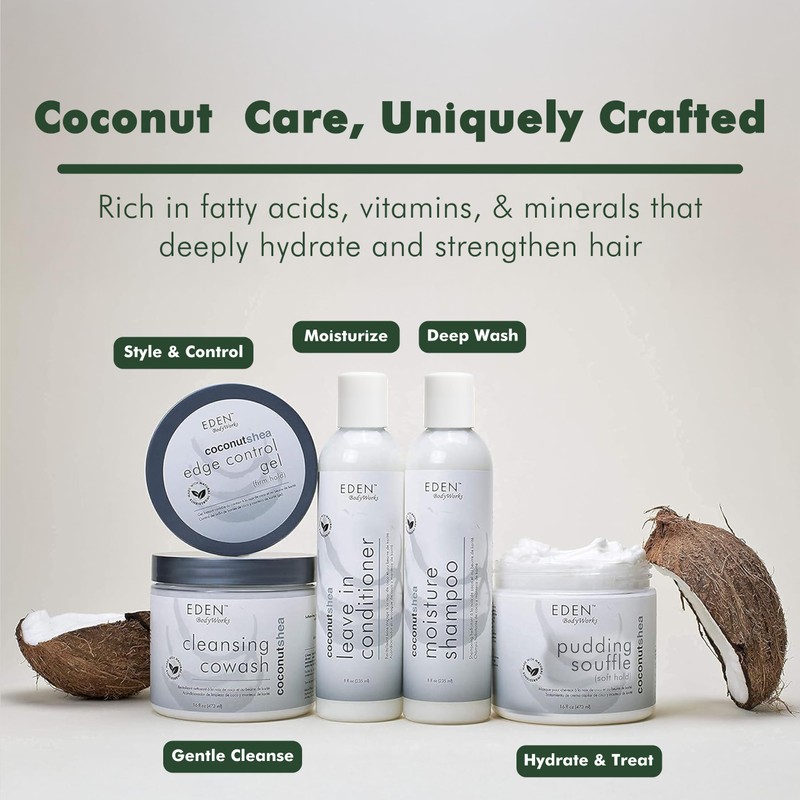 EDEN BodyWorks Coconut Shea Edge Control Gel | Strong Hold