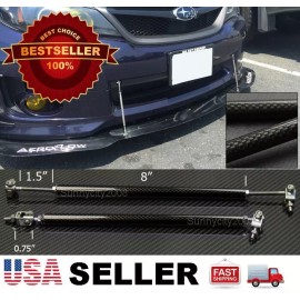 SteelCase Carbon 8"-11" Support Rod Bar Tie For Honda  Acura Bumper Lip Diffuser splitter