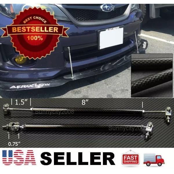 SteelCase Carbon 8"-11" Support Rod Bar Tie For Honda Acura