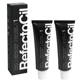 RefectoCil Eyebrow and Eyelash Tint 2-Pack – Professional Hair Tint for Long-Lasting Color – Black (#1)
