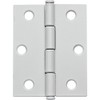 Flat Tipped Butt Hinge w/Removable Pin, 2" x 2-1/2", White