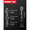 3-in-1 Ratchet Drill Chuck Key Wrench - Universal Chuck Key