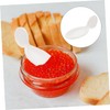 Mikinona 1Pc Ceramic Spoon Rest for Caviar Sauces Elegant Black