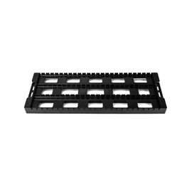 QWORK Antistatic ESD Circulation Rack Shelf, 6 Pack PCB Rack Circuit Board Storage Holder, 25 Slot Storage Stand, ESD Shelf