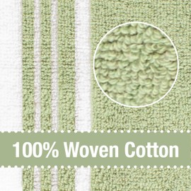 All-Clad Dual-Purpose Kitchen Towels: Highly Absorbent - 100% Cotton, 17"x30" Dish Towels for Cleaning & Drying Dishes & Glassware, 3-Pack, Fennel