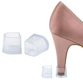 Lopsity 8PCS High Heel Cap Protectors Heel Repair Caps Covers for High Heel Shoes Women Heel Stoppers for Grass Anti-Slip and Protecting from Bricks (A)