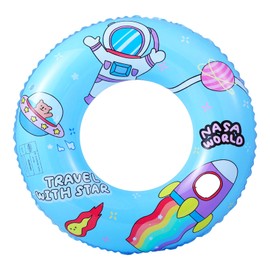 de'niko Children's Baby Float, O-Shaped, Baby Float, Inflatable Float, Strong Buoyancy, Swimming Ring, Water Play, Bath, Pool, Beach, Kids, Boys, Girls (Blue, 70)