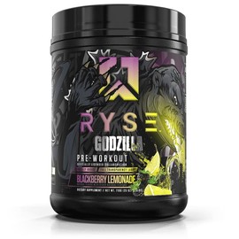 RYSE Godzilla Pre Workout Powder - Noel Deyzel Signature - 400mg Caffeine, High-Stim Energy Supplement with Beta Alanine - 40 Servings:_Blackberry Lemonade