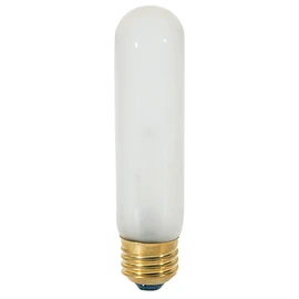 Satco S3253 40T10 STD FR 40 Watt T10 Incandescent; Frost; 2000 Average Rated Hours; 280 Lumens; Medium Base; 120 Volt; Dimmable; Indoor/Outdoor; 2700K; Warm White; 25 Pcs