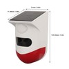 Solar Strobe Light Alarm Waterproof Waterproof Anti Theft Outdoor Motion