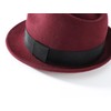 Home Prefer Men's Wool Felt Winter Hat Short Brim Fedora