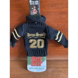 Snoop On The Stoop Wine Bottle Sweater Fits Doll Black Gold Embroidered AND TAGS