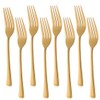 TEAHAHA 8 Piece Dinner Fork Set, Stainless Steel Fork Set，