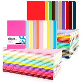 Koogel 32 Pads Mini Notebooks Unlined, Pocket Notebooks Blank Small Notepads 9x14cm Journal for Students Traveler School Supplies