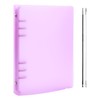 BAOFALI A5 6 Ring Binder Cover Clean Transparent Soft PVC