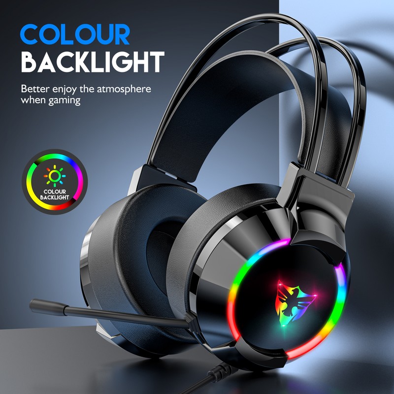 Wired Gaming Headset Headphones for PC Laptop Game Console