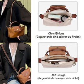 Teomevie Shoulder Strap and Organiser for Longchamp, Women's Felt Bag Organiser, 1.2 cm, Crossbody Shoulder Strap, Adjustable for Leather Straps, Mini Interchangeable Organiser, Lucky Keychain for