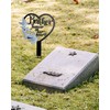 GLYHAOYIZHI Cemetery Decorations for Grave Brother Heart Pigeon Grave Decorations
