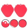 Luxshiny 2Pcs Cutting/Serving Board - Strawberry Shaped Chopping Board Plastic