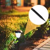 Luxshiny 10pcs Plastic Ground Stakes Lamps Reinforced Ground Spikes Stakes