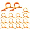 Orange Citrus Peelers, 13pcs Plastic Orange Peeler，2pcs Grapefruit Peeler. Lemon