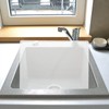 VOSAREA Acrylic Sink Splash Guard, Freestanding Kitchen Splash Panel Barrier