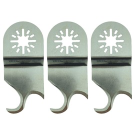 3 x TopsTools UN35SCCA_3 Carpet Lino Felt Cutting Blades Compatible with Bosch Fein (Non-StarLock) Makita Milwaukee Einhell Ergotools Hitachi Parkside Ryobi Worx Workzone Multi tool Accessories
