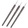 TRIXES Small Set of 3 Nail Art Brushes for Gel Acrylic
