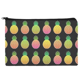 Colorful Pineapples Pattern Makeup Cosmetic Bag Organizer Pouch