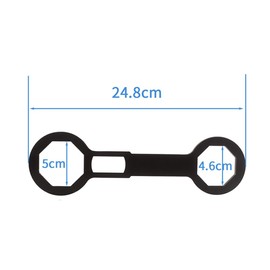 OldBones Universal 46mm Motorrad Gabelkappe Schraubenschlüssel Werkzeug/Stoßdämpfer Arm Removal Schraubenschlüssel Doppelkopf