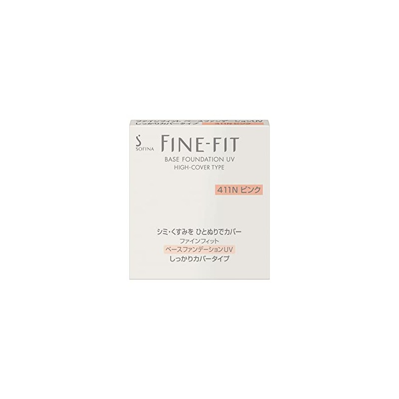 Sofina fine fit Foundation Firmly Cover 411 Pink SPF33 PA