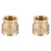 2Pcs Hex Reducing Nipple, DN20 3/4" Male Thread Pipe Brass