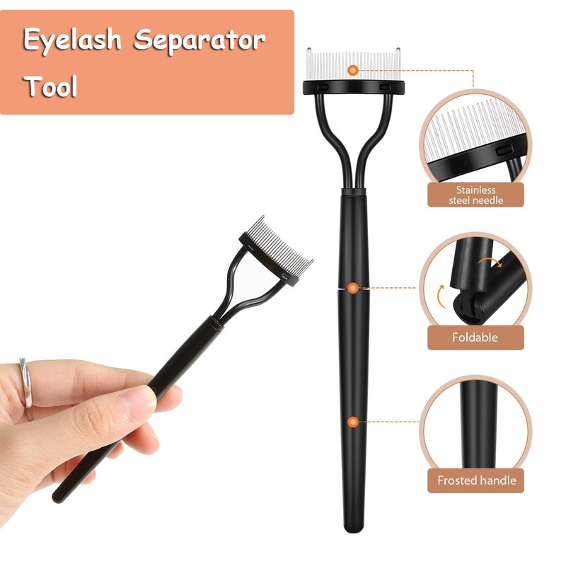 2Pcs Eyelash Comb, Eyelash Separator Eyelash Brush, Eyelash Separator Teeth