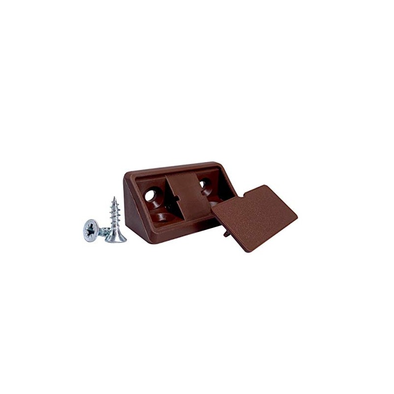 Pack of 20 Shelf Brackets, Brown, 44 x 20 x