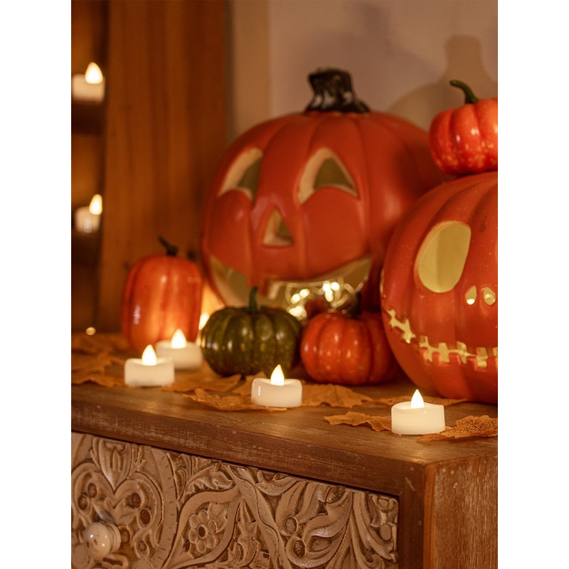merrynights Remote Candles, 12PCS Flameless Tea Lights Candle Battery Operated