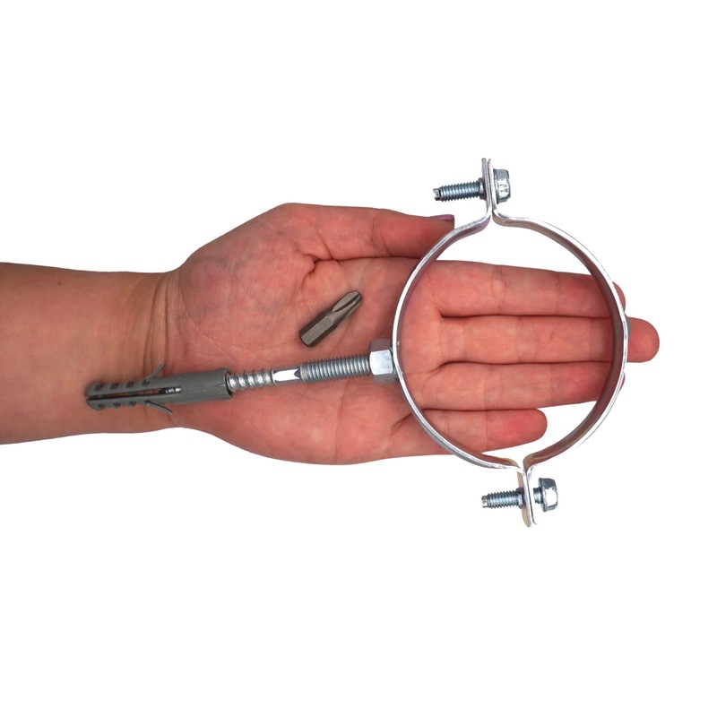 SKIR'CO Pipe Brackets for Diameter 75-80 mm Pipes, Clamps, Pipe