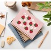 Rusenbao Pink Strawberry Notebook Journal, Cute Notebook for School Teen