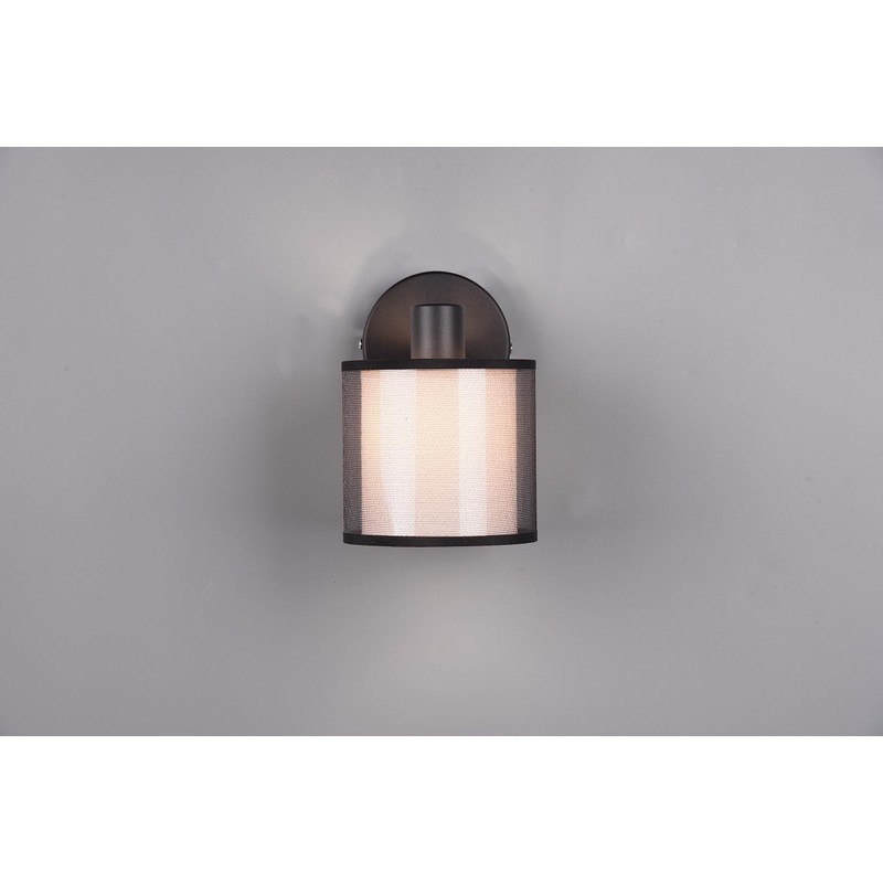 Trio Leuchten Burton 811400132 Wall Spotlight Metal Matte Black Fabric