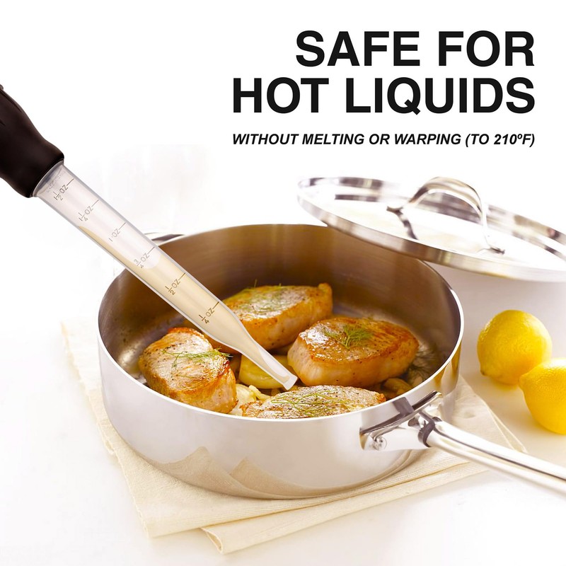 HIC Kitchen Roasting Heat Resistant Turkey Baster, Plastic Tube With