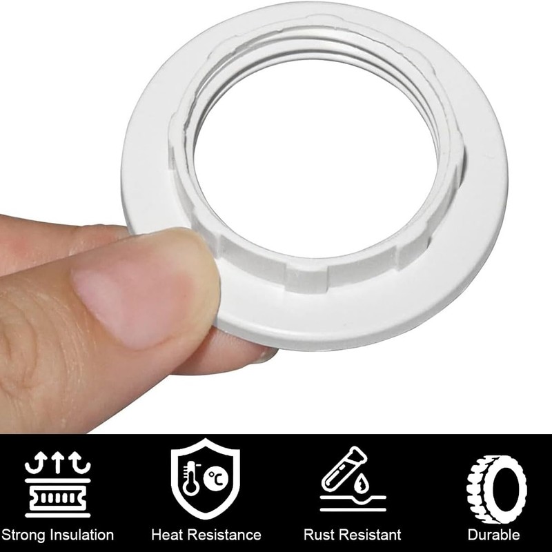 EIHI Pack of 6 Lampshade Reducing Ring Screw Ring E14